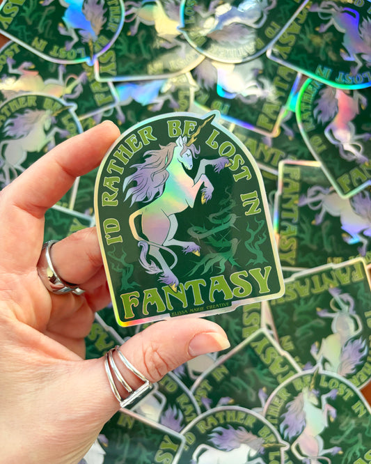 Lost in Fantasy Holo Sticker