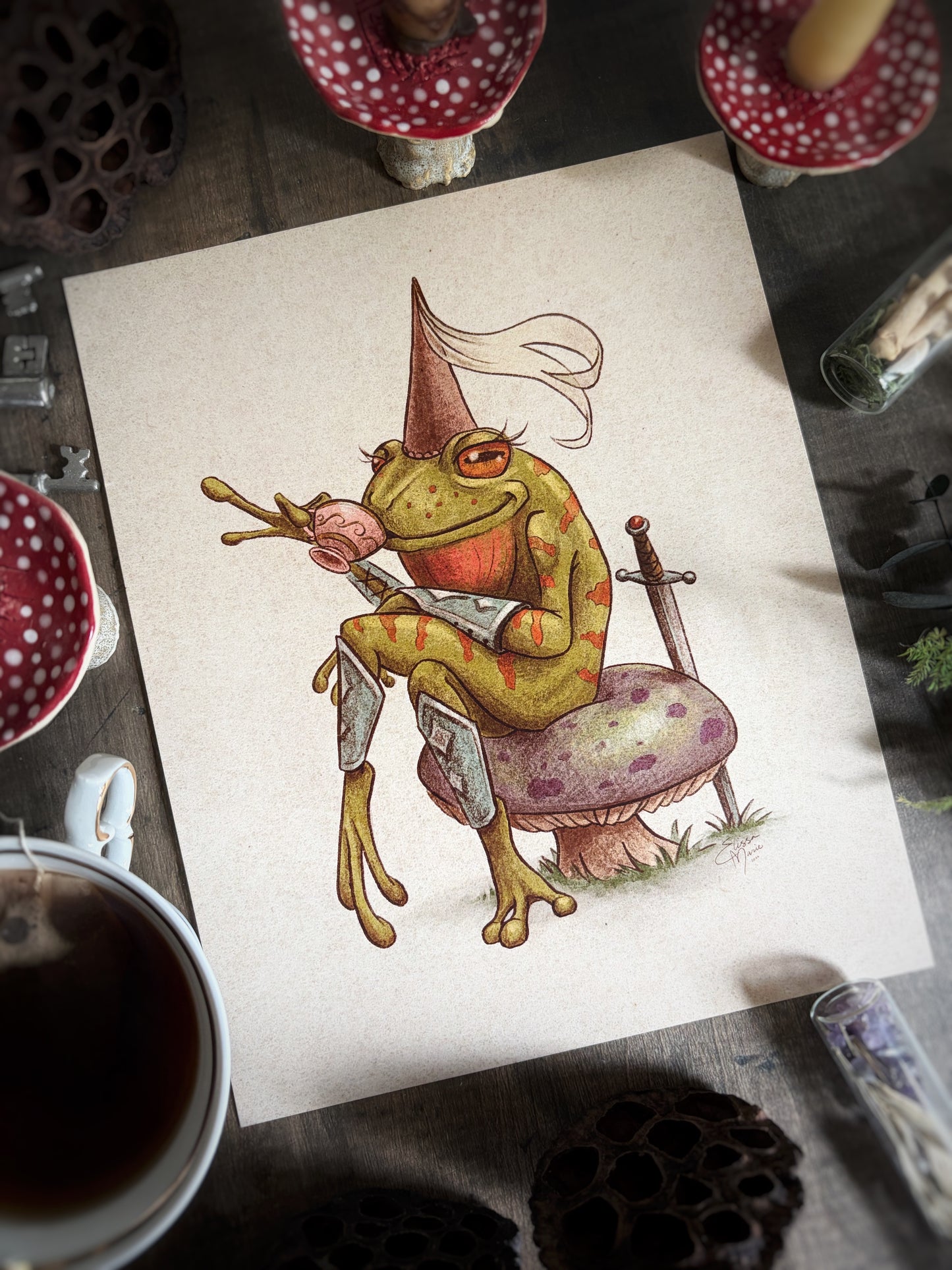 Medieval Frog Art Print