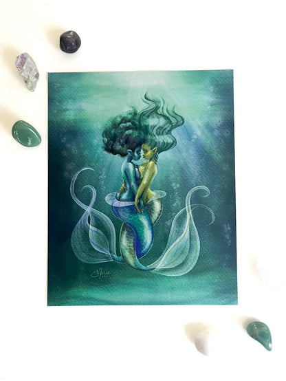 Mermaid Squish Art Print
