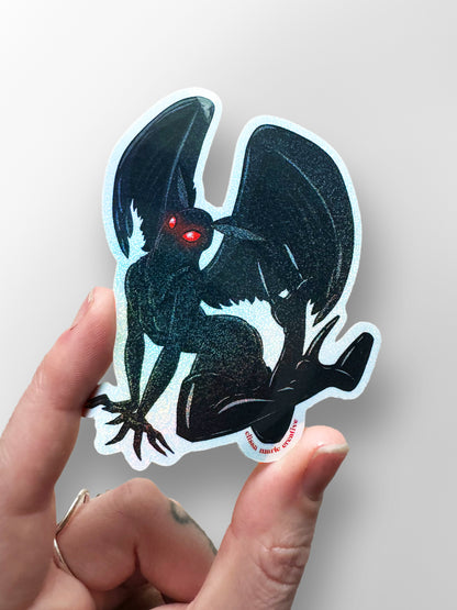 MothThem Pin-Up Glitter Sticker