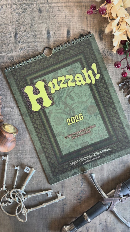 2026 Pin-Up Calendar: Huzzah!