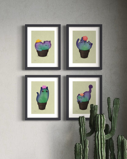 Fuchsia Prickly Purr Catcus Art Print | cactus | succulents