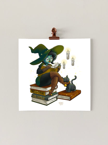 Book Witch Art Print