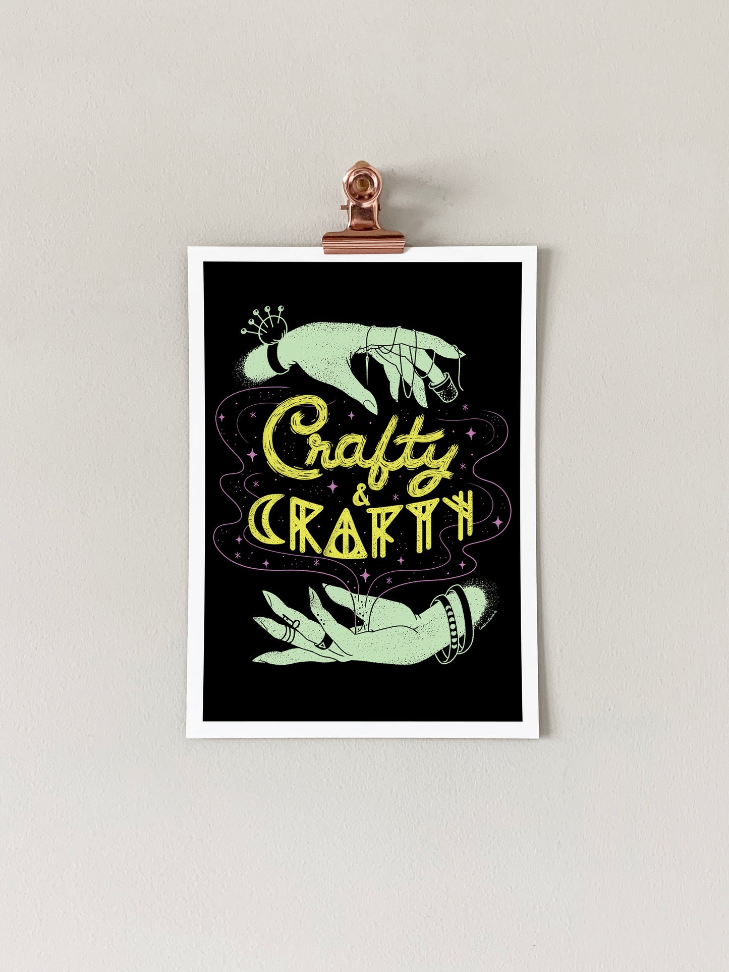 Crafty & Crafty Art Print