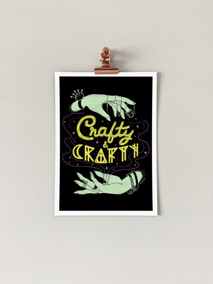 Crafty & Crafty Art Print