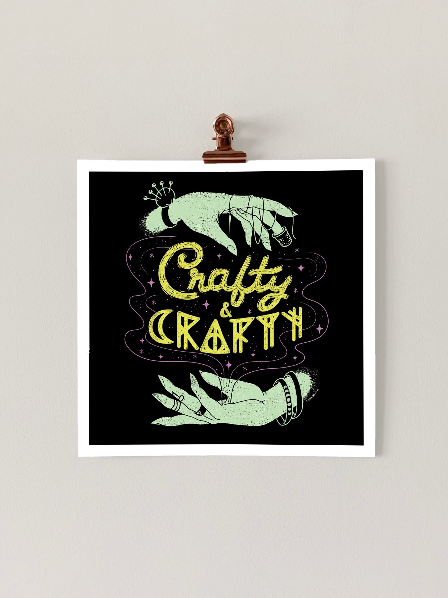 Crafty & Crafty Art Print