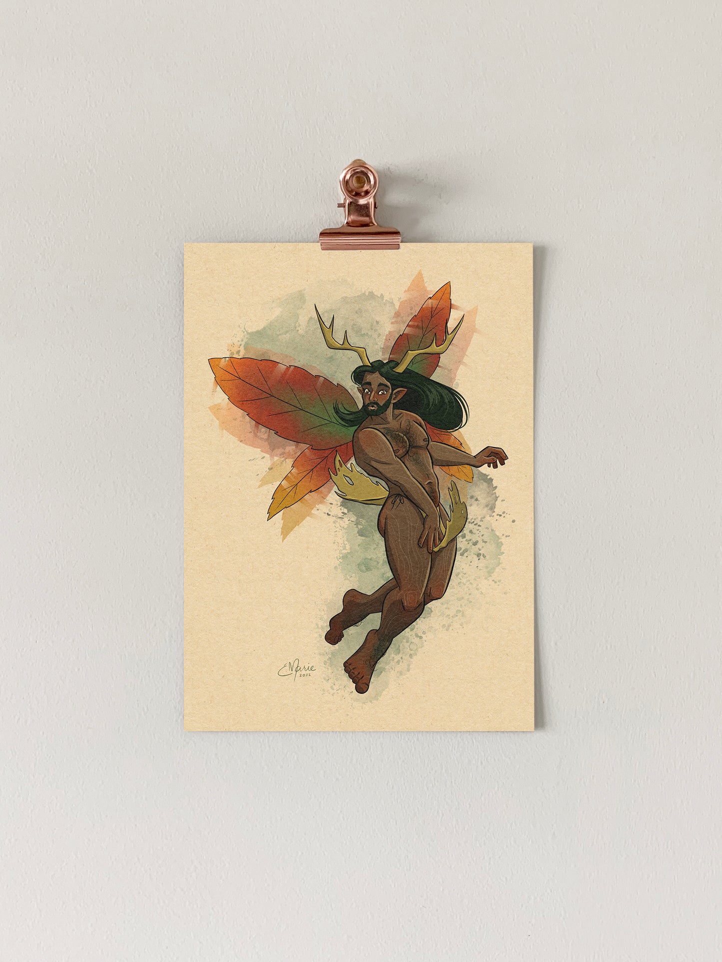 Woodland Fairy Pinup Art Print