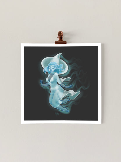 Ghost Witch Art Print