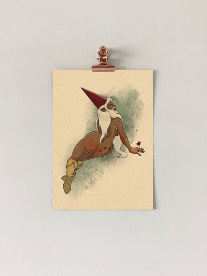 Gnome Pinup Art Print