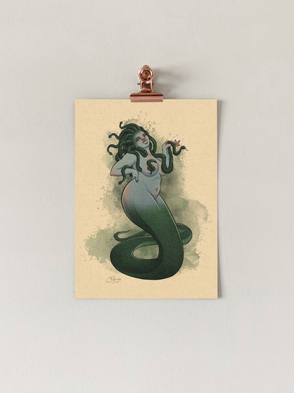 Gorgon Pinup Art Print