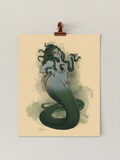 Gorgon Pinup Art Print