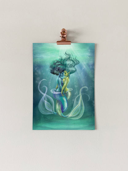 Mermaid Squish Art Print