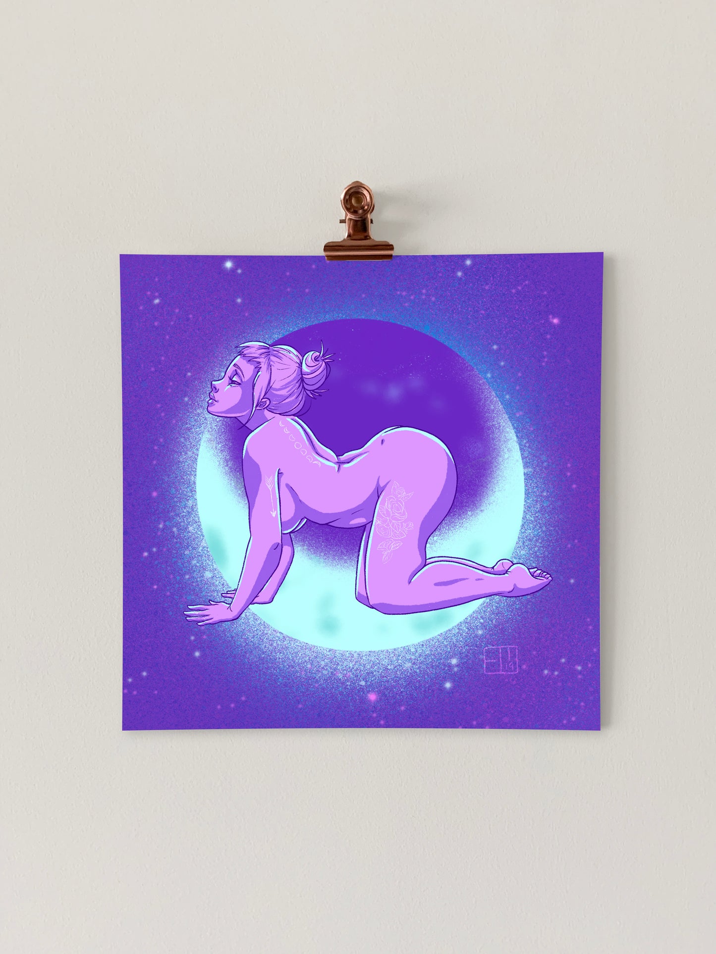 Moon Ladies: Curvy Art Print