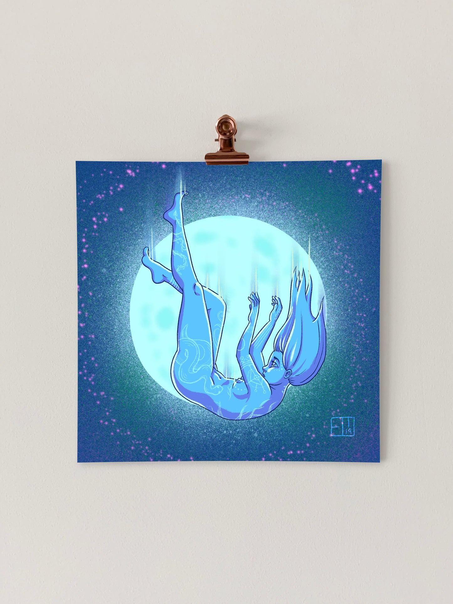 Moon Ladies: Mood Art Print