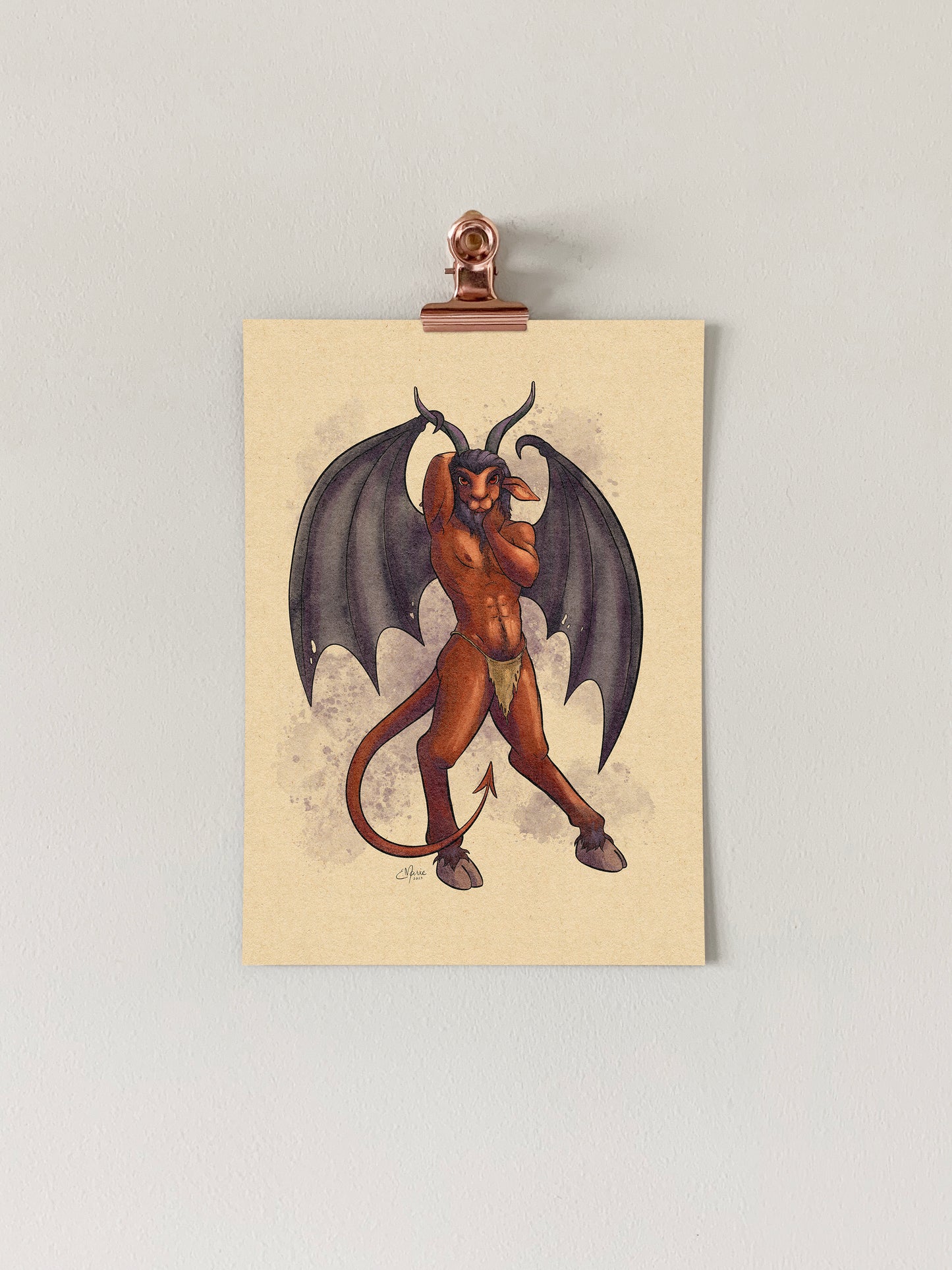 Jersey Devil Pinup Art Print