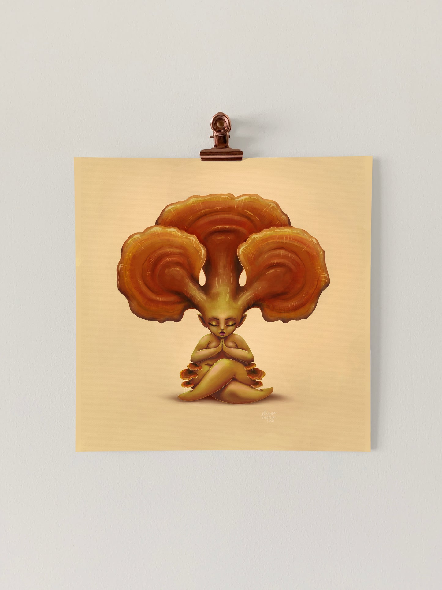 Reishi Shroom Babe Art Print