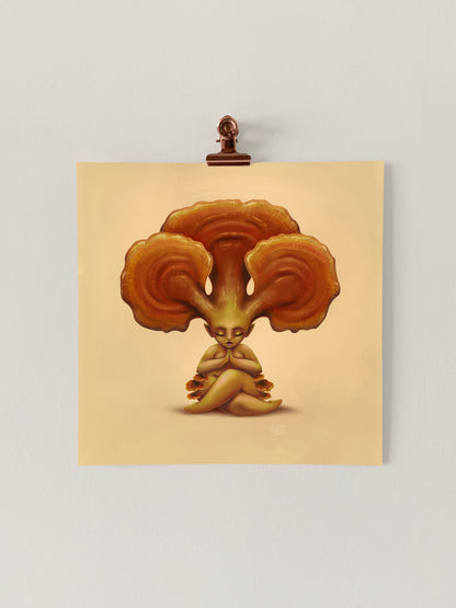 Reishi Shroom Babe Art Print