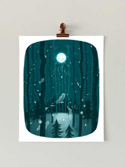 Winter Spirits Art Print