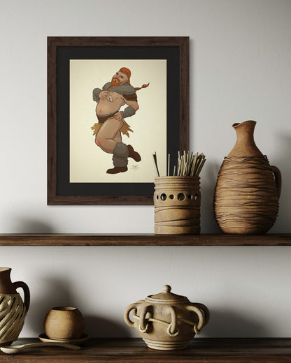 Barbarian Pin-Up Art Print