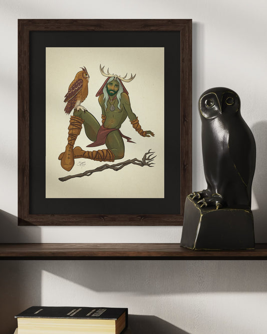 Druid Pin-Up Art Print