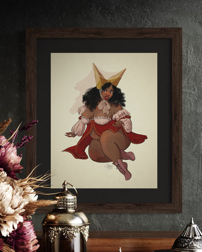 Medieval Princess Pin-Up Art Print