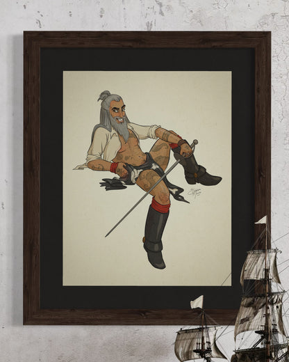 Swashbuckler Pin-Up Art Print