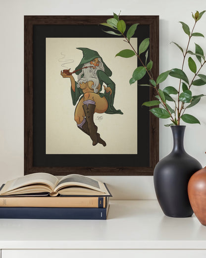 Wizard Pin-Up Art Print