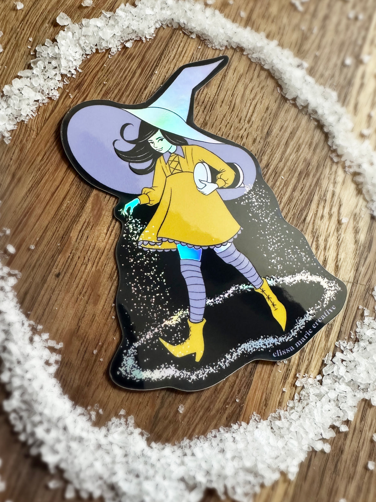 Ho Salt Sticker Salty Witch Holo Sticker – Elissa Marie Creative