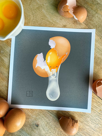 Separated Eggs Art Print