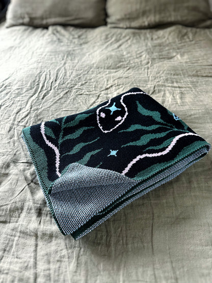 Swamp Magick Knitted Blanket