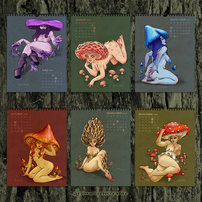 2025 Pin-Up Calendar: The Toadstool Coven