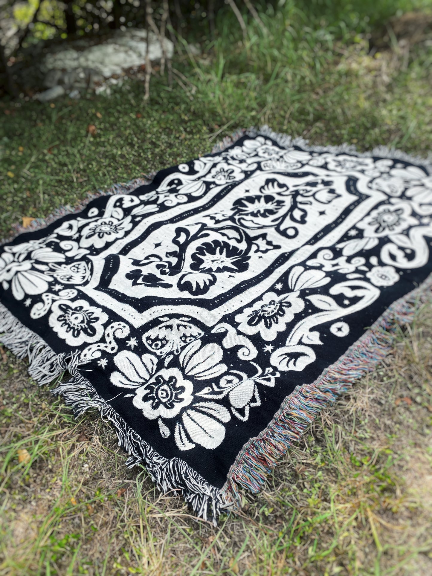 Witches' Garden Woven Throw Blanket